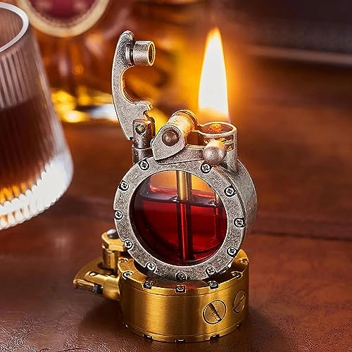 Encendedor Vintage Trench Transparente Kerosene Steampunk miniatura 4