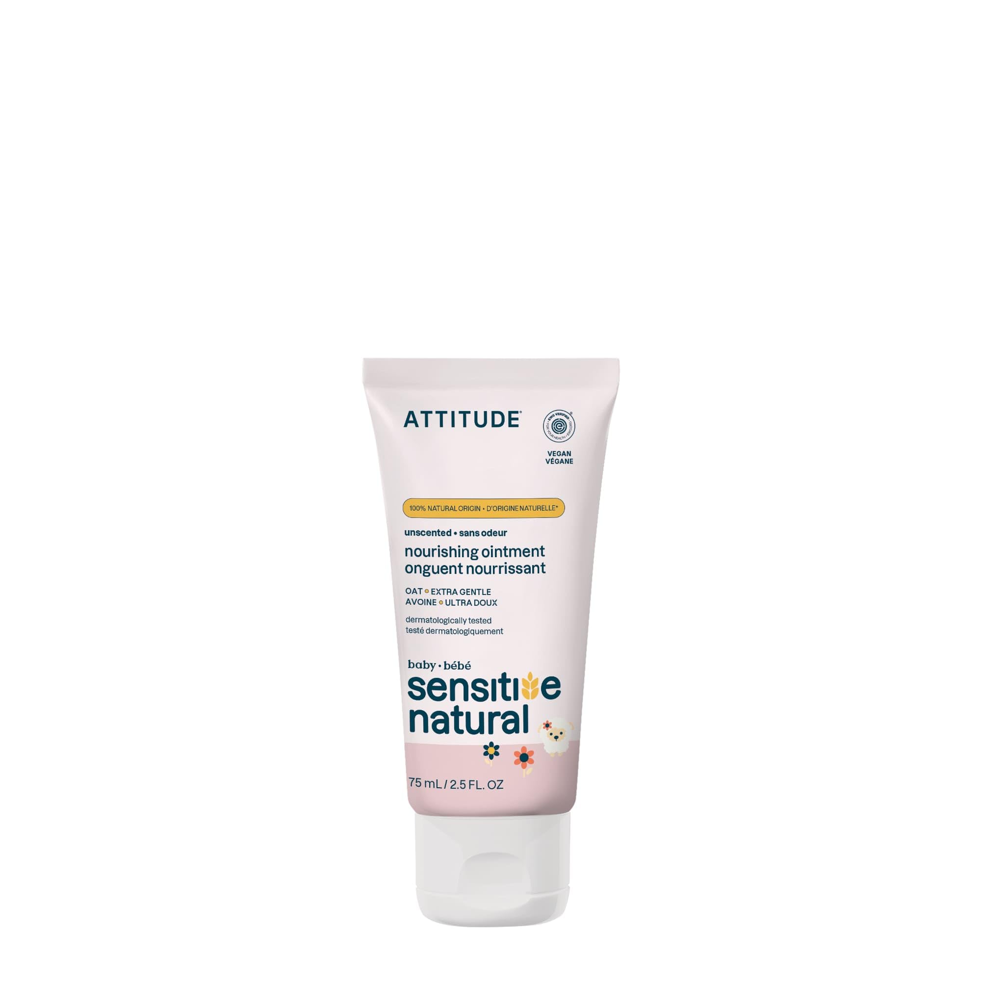 ATTITUDE Protective Body Ointment Plant and Mineral-Based Ingredients Vegan and Cruelty-free Personal Care Products for Sensitive Skin Unscented