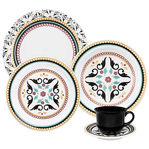 Aparelho de Jantar e Chá, 30 Peças, Oxford, Luiza