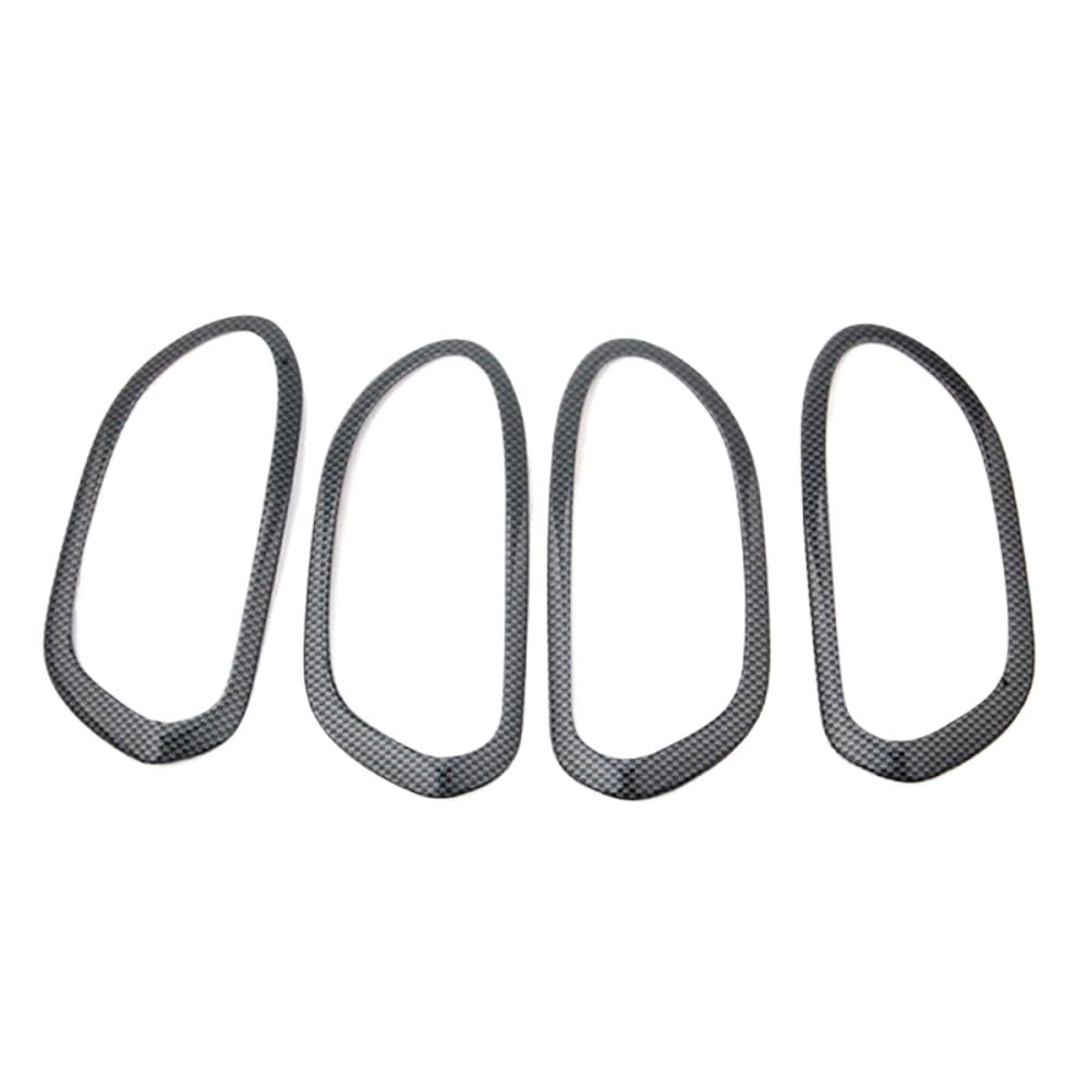 MRGdjsEXM Carbon Fiber Door Inner Handle Cover Trim Compatible with Honda Civic 8th Generation 2006 2011 4 Pieces
