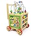 Carrello Girello Bambino Primi Passi per Bambini 1 Anno, Giochi in Legno Giocattolo Educativi Multifunzione Neonato Regalo Ragazzi e Ragazze 1 Ann per Bambino Bambina 1 Anno Compleanno