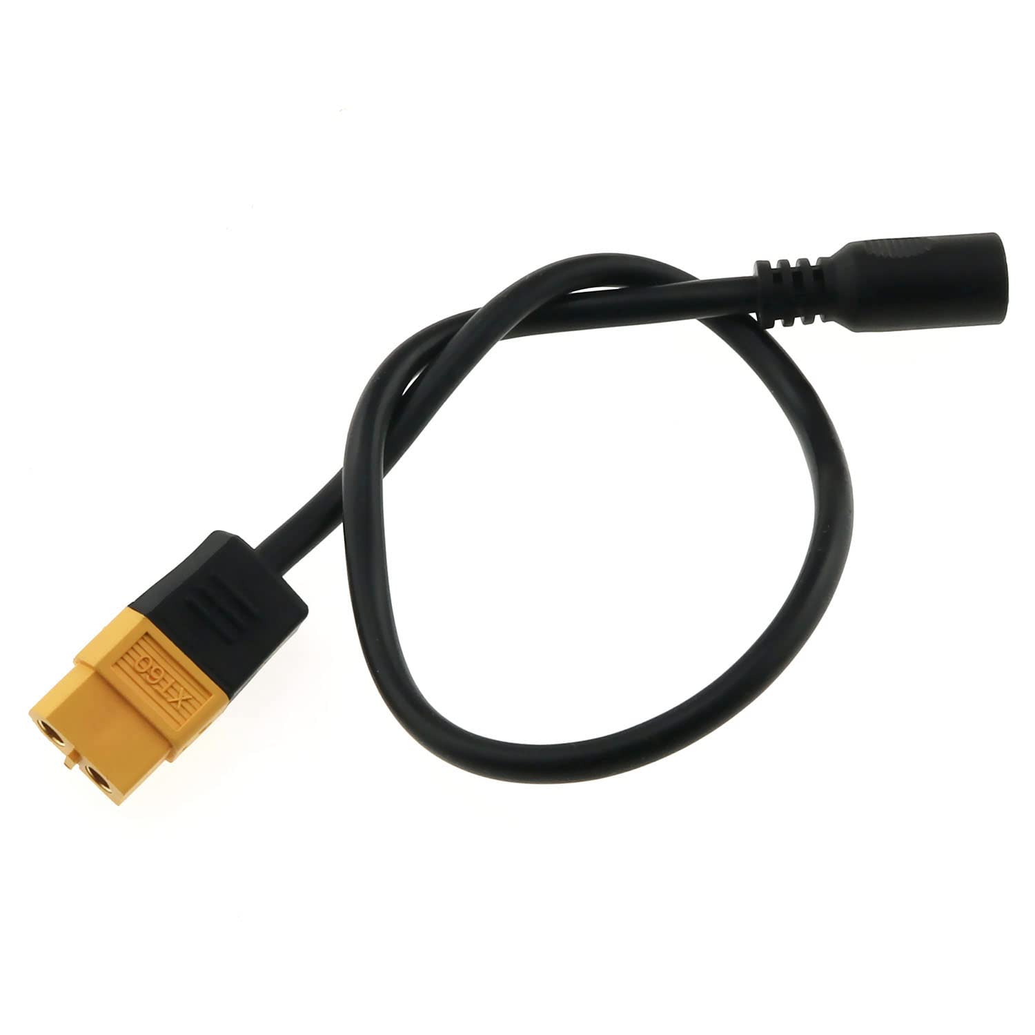 Cable adaptador XT60 RLECS XT60 hembra conector bala a hembra DC 5.5x2.1mm cable de alimentación para Fatshark Skyzone FPV Monitor Power