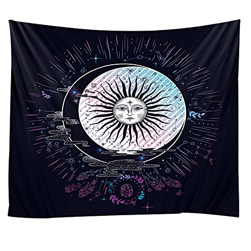 WJBABJ Śniadaniowa mandala, gobelin, makrama, do zawieszenia na ścianie, mała niebiańska psychodeliczna tapiseria (kolor: A6, rozmiar: szer. 280 cm x wys. 220 cm)