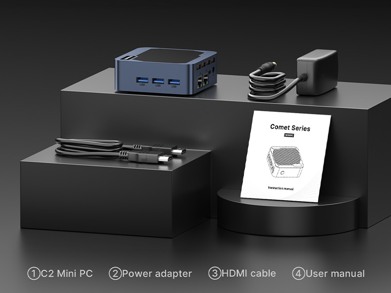 Amazon.com: origimagic Dual LAN Mini PC C2 Neo, N95 (up to 3.4GHz