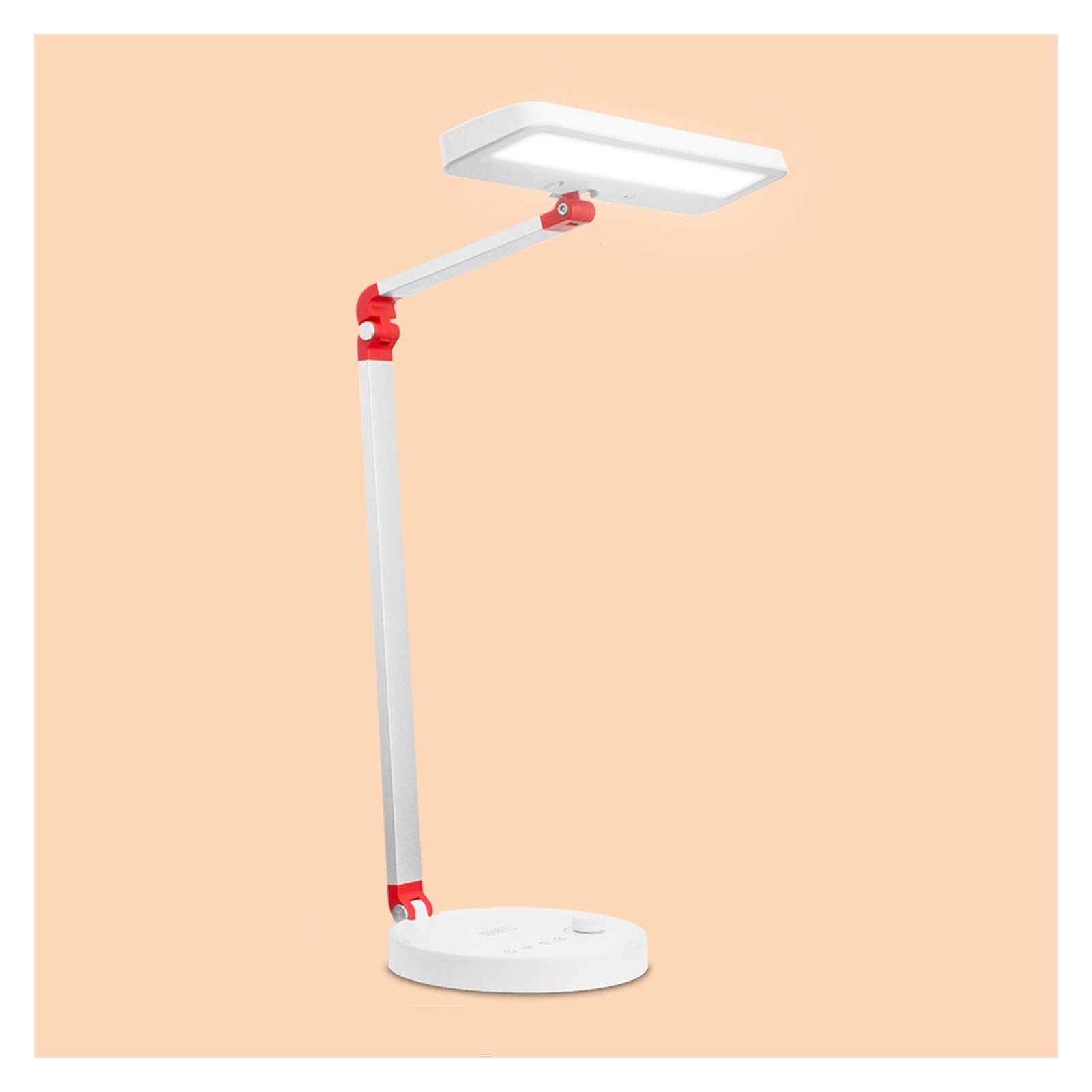 Lampada da scrivania a LED Lampada da tavolo LED Plug-in Dual Light Light Sorgente Desk Lampada da tavolo regolabile Temperatura del colore, Tempi automatici, Lampade da tavolo pieghevoli moderne for
