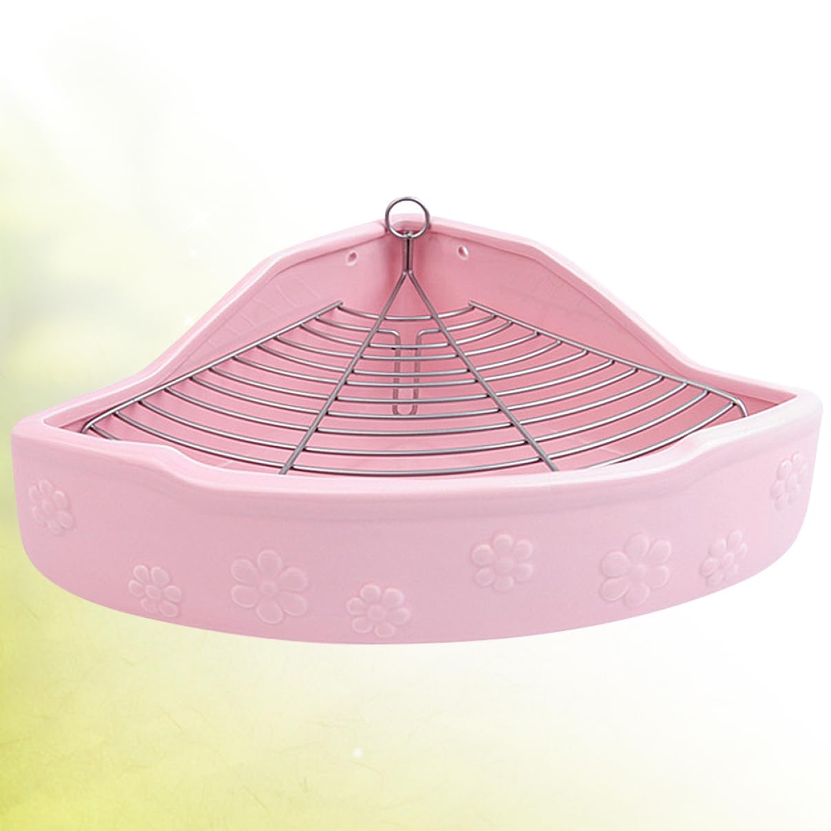 Yardwe Keramik Haustier-Toilette Für Kaninchen Und Meerschweinchen 7.87X6.50X2.95 Zoll Anti-Biss Und Anti-Überkippen Kleintier Reinigungstoilette Leicht Zu Reinigen