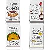 Funny kitchen towels and dishcloths sets of 4 kitchen towels with sayings cheese bundts absorbent drying tea dish towel for cooking baking home decorations16 x 24 inch  urban country home decor