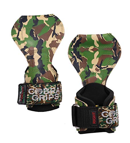 Image of Cobra Grips Weight Lifting Gloves with Adjustable Neoprene Padded Wrist Wraps - Heavy Duty Alternative to Power Lifting Hooks for Deadlifts