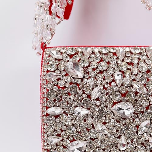 Image of THE TAN CLAN Kavya Beige Flap Over Bag Clutch Purses Luxury Evening Handbags with Handle