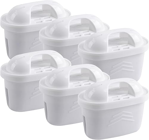 ICEPURE 1001122 Reemplazo para filtros de agua Brita Maxtra+/Maxtra/Mava Pitcher, sistema de filtración de 7 etapas para purificar, reduce el cloro