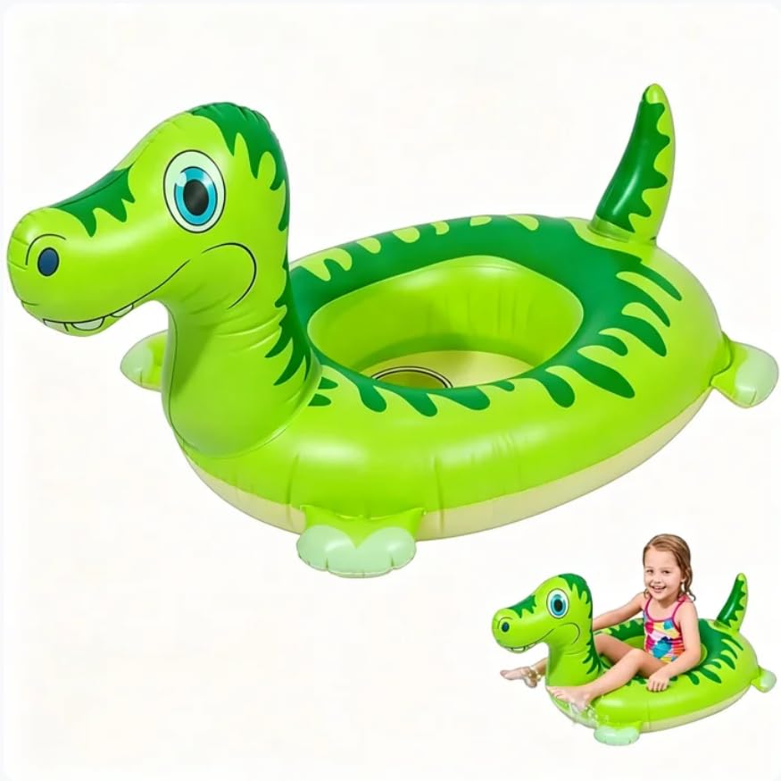 Toddler Swimming Float Toddler Pool Float Dinosaur Shaped Swimming Inflatables for Children Kids Pool Float for Summer Water Activities