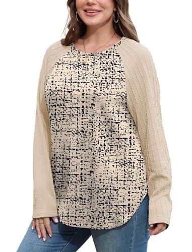 Image of SAMPEEL Sweatshirt for Women Long Sleeve Shirts Crewneck Sweaters Fall Fashion Outfits 2025 Trendy Tunic Tops Plus Size