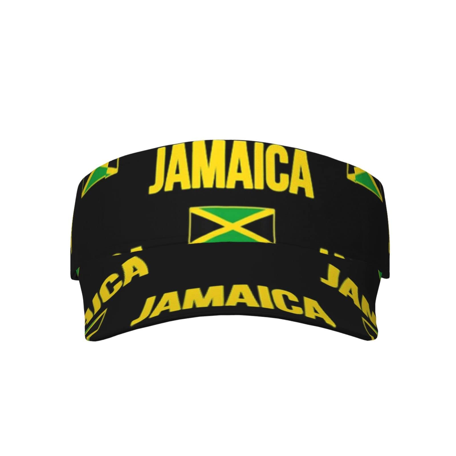 Cute Jamaica Flag Sports Sun Visor Hats Wide Brim Summer Baseball Cap Adjustable Jamaican Sun Caps for Men Women