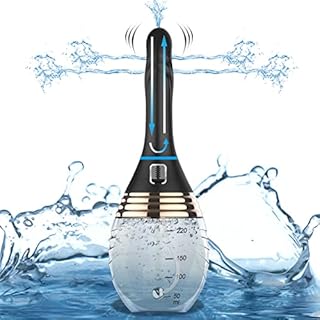 Anti Backflow Automatic Douche for Men Gay, Flexible Enema Bulb Kit for Women Anal Cleaner Male Douche Bottle Reusable Enema with 5 Sprinklers 3 Intensities for Colon Cleansing Health Care, 7.6 oz