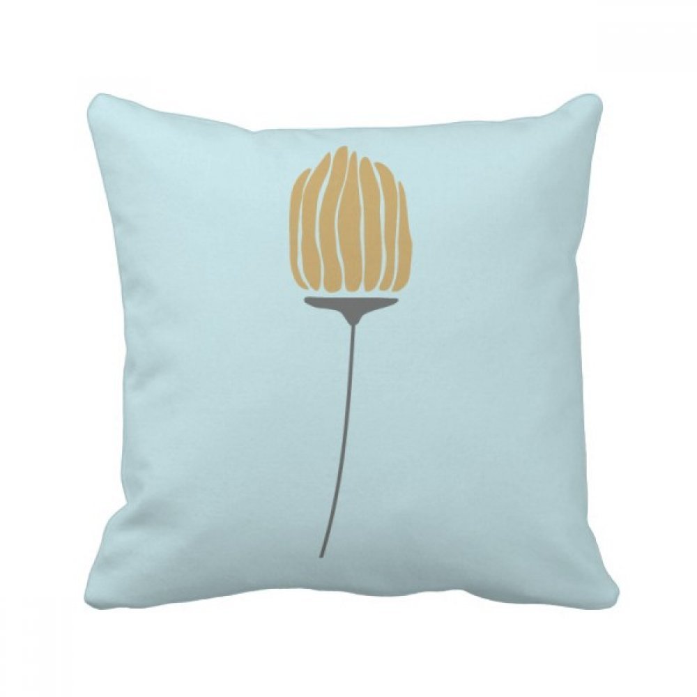 Coussin carré multicolore décoratif motif végétal résumé 40x40 cm