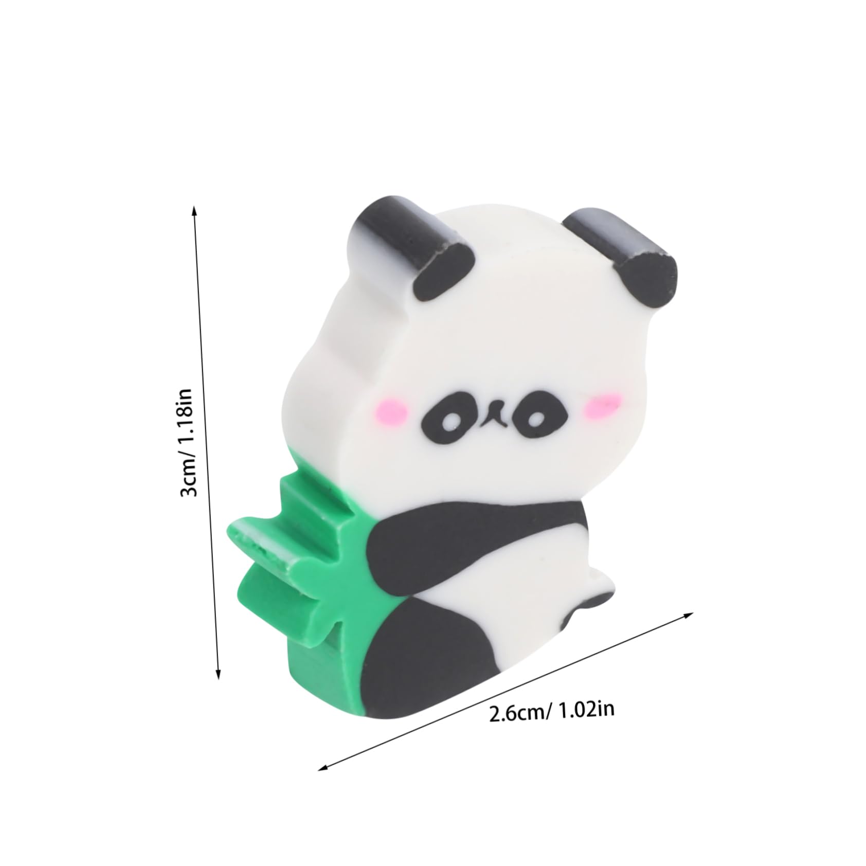 VILLCASE Mini Animal Erasers 50pcs Panda Erasers School Office Supplies for Drawing Sketching and Art Projects