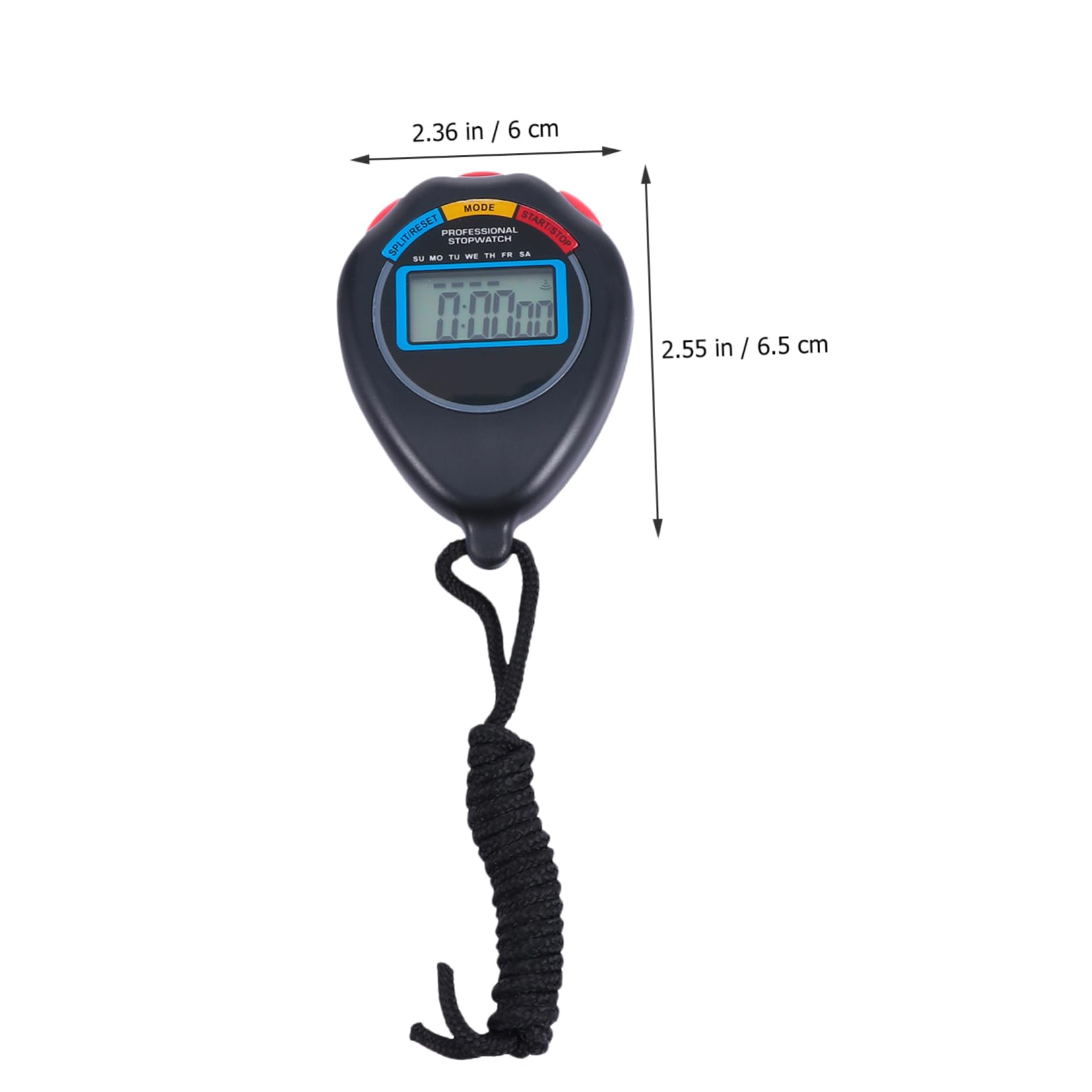 KOMBIUDA 3Pcs Training Stopwatch Durable Match Timer for Sports Fitness Easy to Use Game Stopwatch with Display for and Athletes