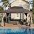 LAUSAINT HOME Outdoor Hardtop Gazebo for Patios 12x16ft, Permanent Heavy Duty Metal Double Roof Pavilion with Aluminum Frame & Enclosed Curtains and Mosquito Nettings for Lawn and Garden, Brown Metal
