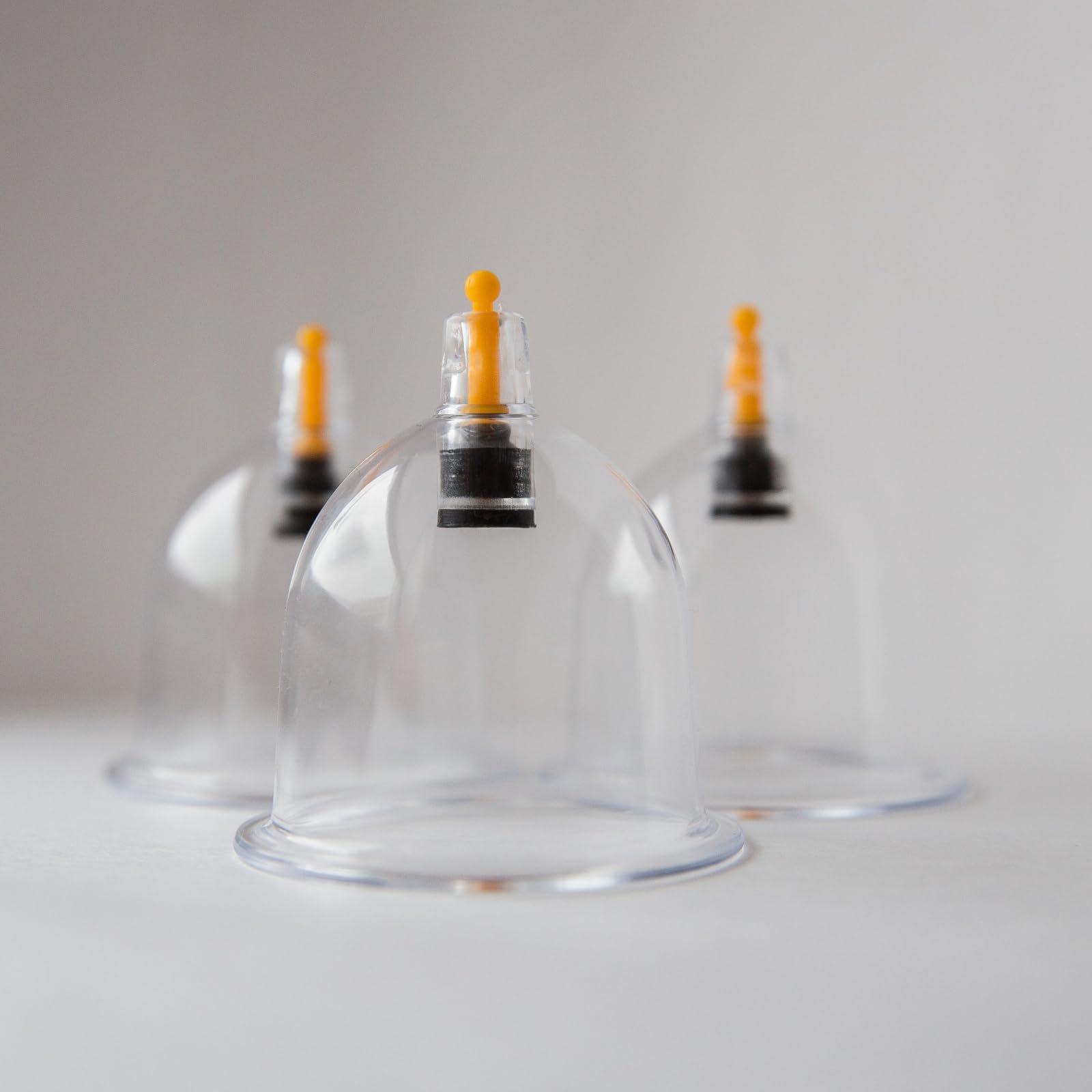 prado Tokyo - Set di 100 coppette in plastica, Tokio Hijama, massaggio sottovuoto, campane sottovuoto, set di coppette Hacamat Kupası (B06-3,0 cm)
