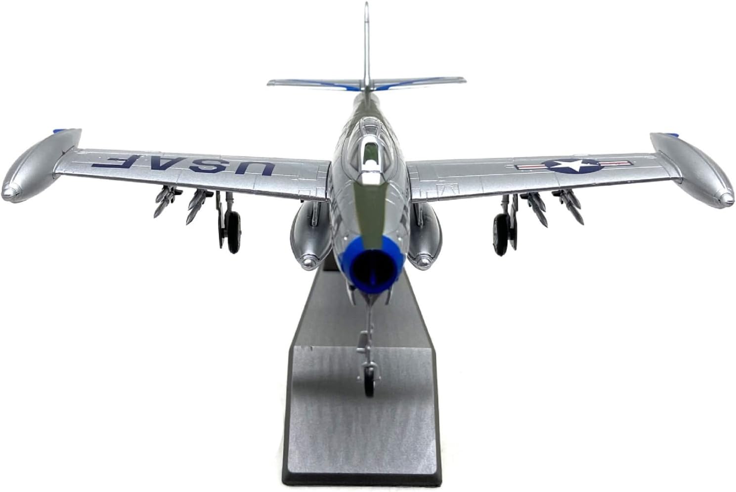 1:72 Alloy WWII USAF Republic F-84 Thunderjet Fighter Aircraft Model Simulation Aviation Science Exhibition Model US