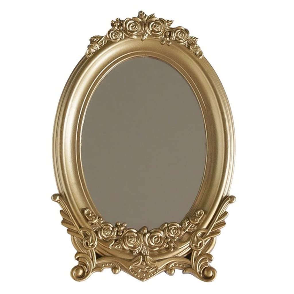 Miroir style miroir vintage aux finitions baroques sculptées