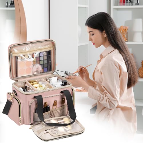 Image of GDNasist Large Makeup Bag, Portable Travel Makeup Bag Organizer