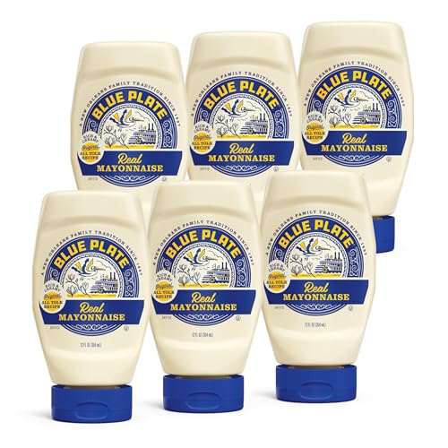 Image of Blue Plate Squeeze Mayonnaise, Regular, 18 Ounce (Pack of 6)
