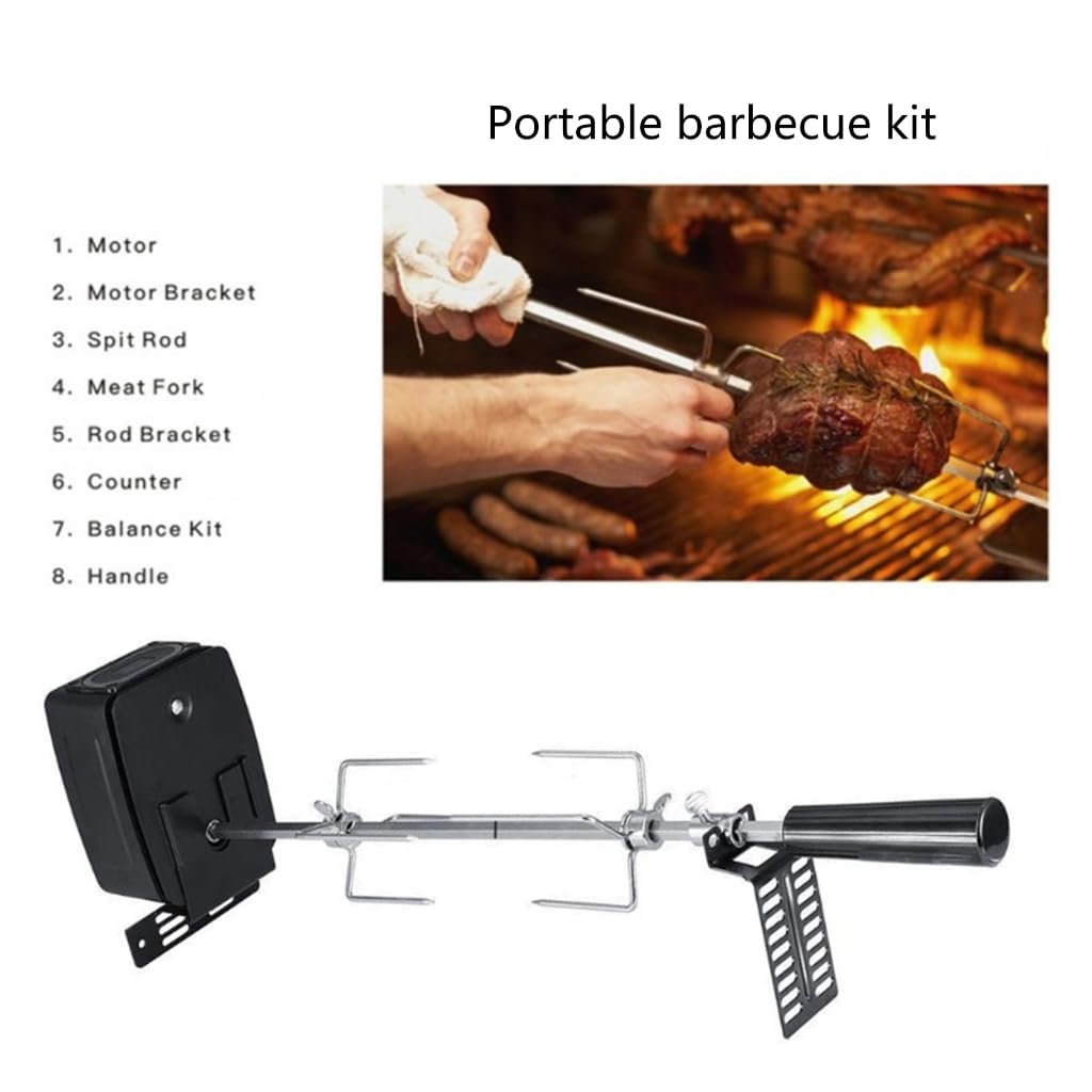 Set di utensili elettrici efficienti per barbecue con cursori regolabili in altezza per barbecue