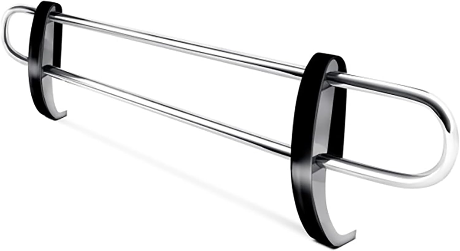 Black Horse Rear Bumper Guard Double Tube Stainless Steel Compatible with 2014-2016 Nissan Rogue-8D116703DSS