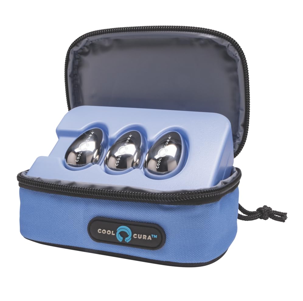 Ice Pod Cooler Set 3-Pack, Relax with Feng Fu Ice Therapy, Compatible with the Cool Cura Go Neckband, Headache Relief, Stress Relief, Anxiety Relief Items, Self Care, Ice pack Gadgets