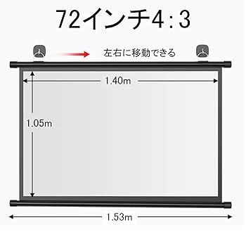 プロジェクタースクリーン100インチ16:9 SANWA SUPPLY プロジェクタースクリーン 100インチ 360度回転