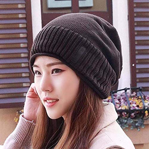 Bonnet tricot femme hiver rouge contre le vent - Confort absolu