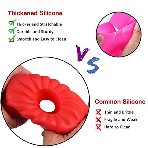 Silicone Fluted Cake Pan (5Pc), 6 Inch Diameter, Nonstick Round Cake Mold, Reusable Silicone Baking Mold Suitable For Making Jello, Cake, Gelatin And Mousse Bread… #TOP4