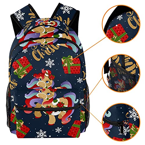 Sac à dos licorne rose résistant avec compartiment ordinateur portable