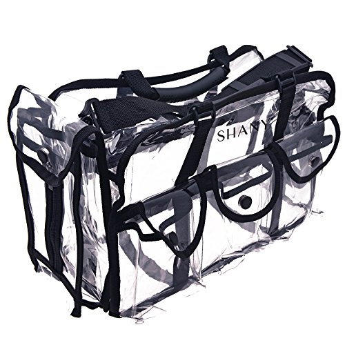 SHANY Clear Makeup Bag, Pro Mua rectangular Bag with Shoulder Strap, Large2