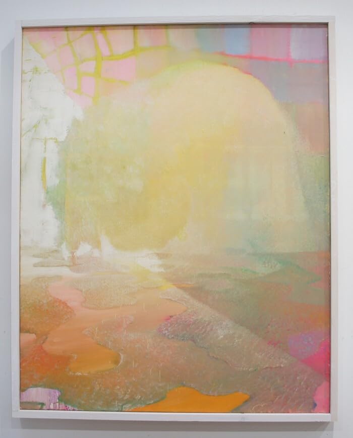 現代美術,赤曽部麻衣子「窓外」100号油彩,春陽展出品作 現代美術,赤