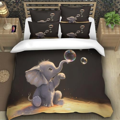 Housse de couette hérisson 3D 260x220 en microfibre hypoallergénique pour lit Super King - 5