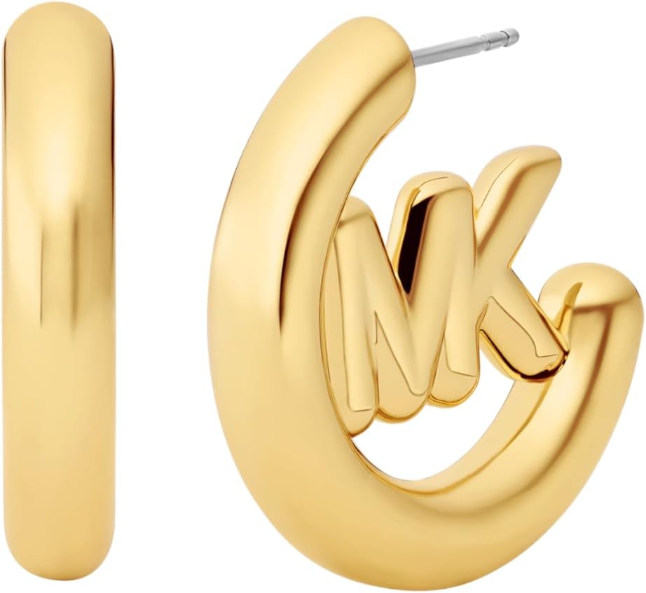 Michael Kors Women's Logo Hoop Earrings (Model: MKJ8509710)