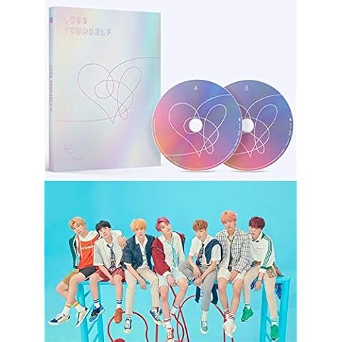 BTS Love Yourself Answer (F Version) Bangtan Boys Album 2CDs+Poster+Photobook+Mini Book+Photocard+Sticker Pack+Gift (Extra 6 Photocards Set) Cover