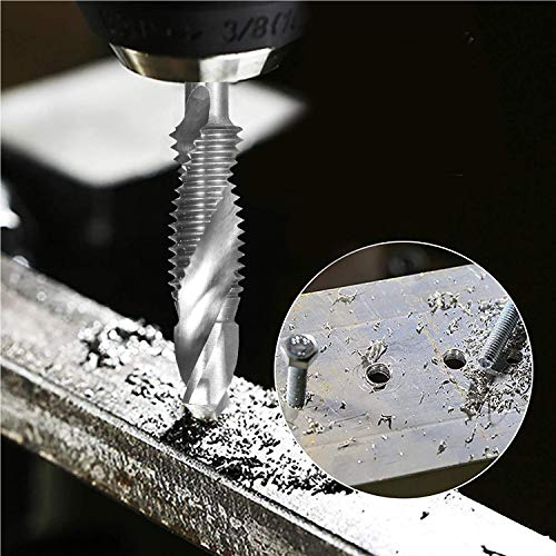 7 peças combinação de broca e macho conjunto de rosca métrica HSS M3-M12 broca de rosca Ferramenta d