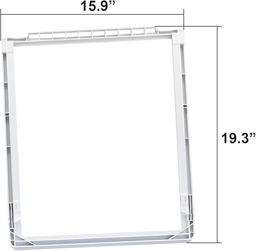 Miniatura 2 de 241973101 Marco de estante sin cubierta de cajón para refrigerador de vidrio Delicatessen para Frigidaire, Kenmore, Crosley Refrigerador Reemplaza