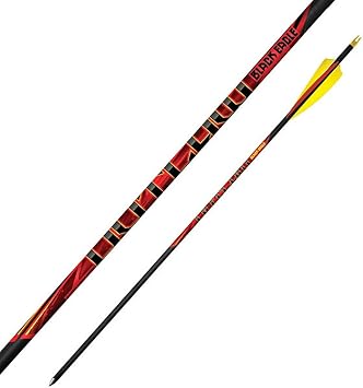 Black Eagle Outlaw 600 Spine Feather Fletched Arrows .005 6-Pack