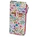 Buxton Womens Leather 3 in 1 Thin Credit Card Case Wallet / Change Purse / Id Holder (Petite Floral)
