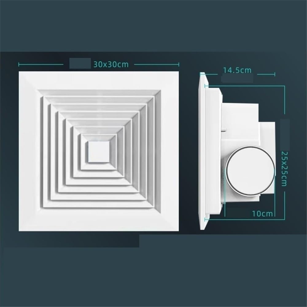 Ventilation Fan Kitchen Bathroom Strong Mute Ceiling Exhaust Fan Plasterboard PVC Open Hole Ceiling Copper Motor Ventilation Fan Bathroom Fan Extractor