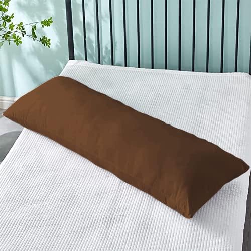 Rohi 6ft Full Body Pillow with Grey Pillowcase Cover -Orthopaedic 19"x 72" Super King Bed Size Long Bolster Support Pillow - Maternity Nursing Back & Neck Support Pillows - Side Sleeper Pillow