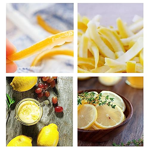 image for DonLeeving 2 PACK Cocktail Channel Knife with Walnut Wood Handl Fruit 