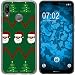 Produktbild PhoneNatic Case kompatibel mit Huawei P20 Lite Silikon-Hülle X Mas Weihnachten X-Mas Sweater M7