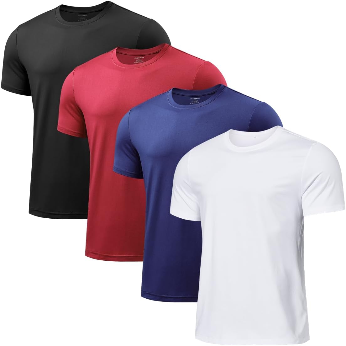 Arjen Kroos Men's Quick Dry Gym T-Shirts Multipack Workout Short Sleeve Shirts Athletic Running Undershirts