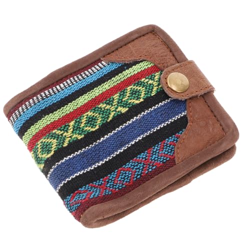 GURU SHOP Boho Ethno Portemonnaie Retro, Vintage Geldbeutel - Blau/grün, Unisex - Erwachsene, 11x10x1 cm