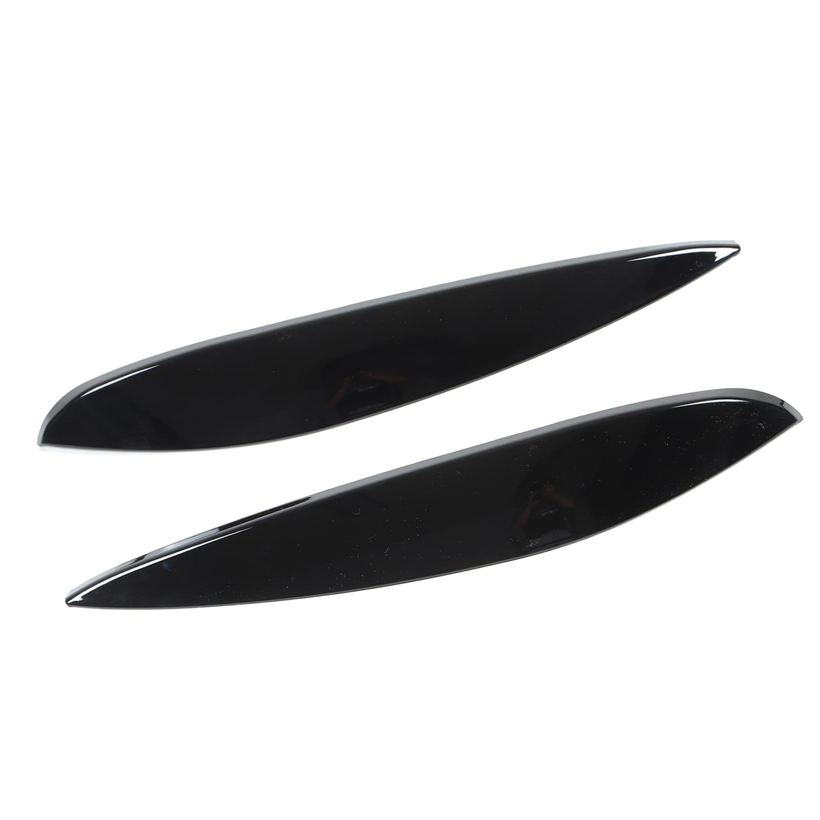 Akozon 2 Pezzi di Ricambio per Faro Sopracciglio Sinistro Destro ABS per Smart 453 Fortwo Forfour 2015-2020 Coperture per Luci Automobilistiche in Stile Fibra di Carbonio (Nero